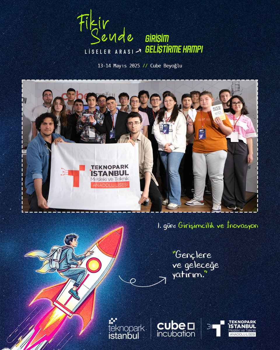 🚀 Teknopark İstanbul, Cube Incubation ve Teknopark İstanbul MTAL iş birliğinde düzenlediğimiz #FikirSende, Cube Beyoğlu'nda Ahmet Sefa Bir'in mentörlüğünde gerçekleştirildi.

📚 Mini quiz ile armağanlar sahiplerini buldu.

#CubeIncubation #Teknoparkİstanbul