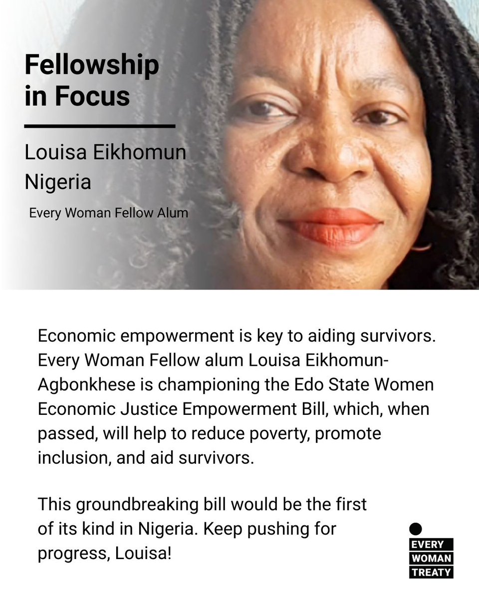 Fellowship in Focus

#EveryWomanTreaty #EveryWomanFellow #EndVAWG #GenderEquality.