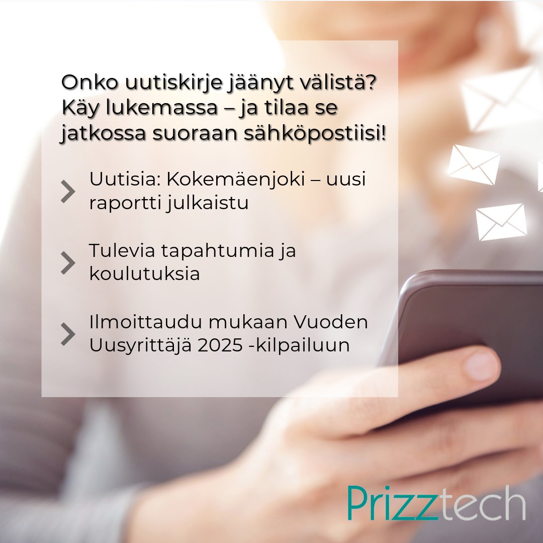 📰 Uusin Prizztechin uutiskirje on nyt luettavissa!

 Käy lukemassa – ja tilaa se jatkossa suoraan sähköpostiisi!
 👉 prizz.fi/ajankohtaista/…

#uutiskirje #ajankohtaista #prizztech