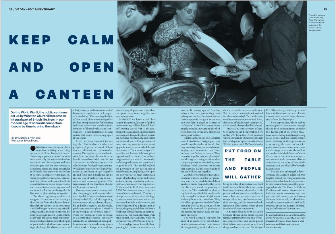 Prof Bryce Evans (@drbryceevans) on Twitter photo Canteen Culture piece in <a href="/BigIssue/">Big Issue</a> <a href="/EatingOnPurpose/">EatingOnPurpose</a> Canteen Culture piece in <a href="/BigIssue/">Big Issue</a> <a href="/EatingOnPurpose/">EatingOnPurpose</a>