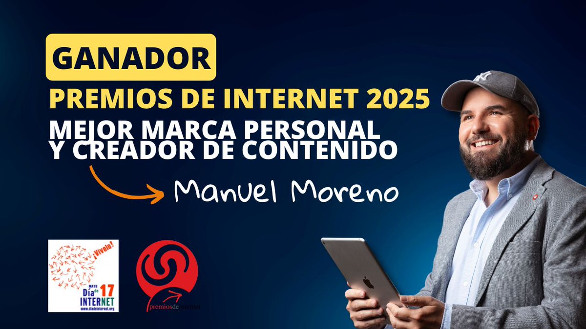 TreceBits's tweet photo. Muy muy contento. Este reconocimiento da aún más fuerza para seguir adelante 💪🤩.
Gracias a la Asociación de Usuarios de Internet (@usuariosdeinter) y enhorabuena al resto de premiados y finalistas. #premiosdeinternet #diadeinternet #ddi2025 https://t.co/Zj5ayUz2Cs