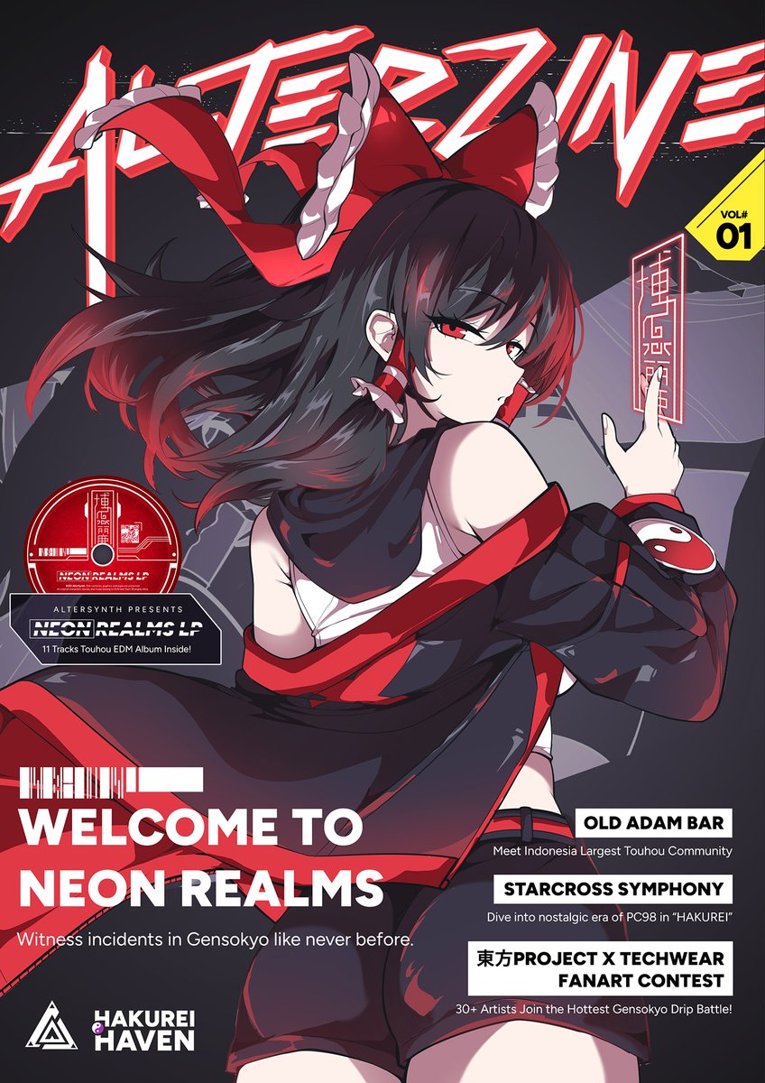 [PREORDER OPEN]

Our upcoming release for CFXX is a Touhou Fanzine x Soundtrack Album!

The first issue of Alterzine will feature multiple rubrics centered on Heart of Neo Gensokyo, including artworks from the Neon Realms, exclusive interviews, art contest, and many more. [1]