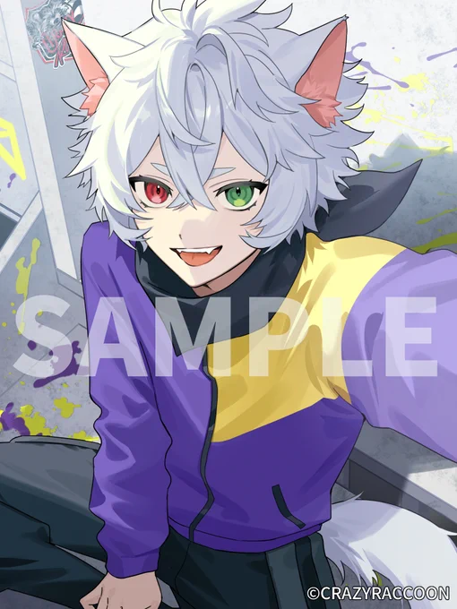 Crazy Raccoon()様の「RANDOM SELFIE CARD」にて、ありさかさん、Rasさんのイラストを担当させていただきました。よろしくお願いいたします