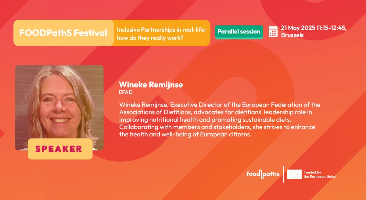 🌱What does an inclusive partnership look like in action?

#FOODPathS Festival will dive into real-life stories of collaboration across #FoodSystems and rethink our role in them.🤝

📍Join us in person or catch insights from the livestreamed ones.
foodpaths.eu/event/foodpath…