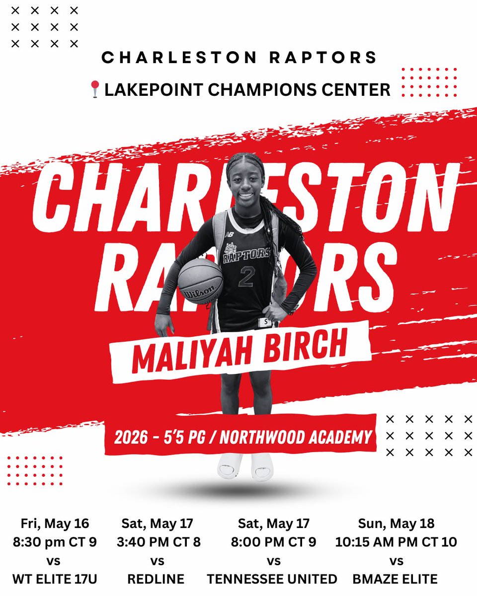 Ginnell Curtis (@ginnellc) on Twitter photo All roads lead to Emerson, GA this weekend. We back at it! Come see my girl play!
Maliyah Birch - Class of 2027! Smart & athletic PG!
<a href="/PGH_SCarolina/">Prep Girls Hoops South Carolina</a> <a href="/CoastalWBB/">Coastal Womenβs Basketball</a> <a href="/hupirates_wbb/">Lady Pirates WBB</a> <a href="/FM_WBB/">Francis Marion WBB</a> <a href="/GSAthletics_WBB/">Georgia Southern Womenβs Basketball</a> <a href="/FM_WBB/">Francis Marion WBB</a> <a href="/uncgwbb/">UNCG WBB</a> <a href="/LadyAggieBall/">Lady Aggie Ball</a> <a href="/JavonGilliard/">Javon Gilliard</a> All roads lead to Emerson, GA this weekend. We back at it! Come see my girl play!
Maliyah Birch - Class of 2027! Smart & athletic PG!
<a href="/PGH_SCarolina/">Prep Girls Hoops South Carolina</a> <a href="/CoastalWBB/">Coastal Womenβs Basketball</a> <a href="/hupirates_wbb/">Lady Pirates WBB</a> <a href="/FM_WBB/">Francis Marion WBB</a> <a href="/GSAthletics_WBB/">Georgia Southern Womenβs Basketball</a> <a href="/FM_WBB/">Francis Marion WBB</a> <a href="/uncgwbb/">UNCG WBB</a> <a href="/LadyAggieBall/">Lady Aggie Ball</a> <a href="/JavonGilliard/">Javon Gilliard</a>