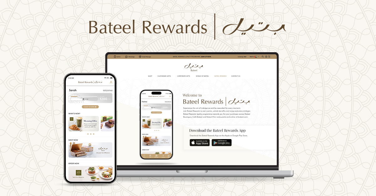 Bateel International proudly launches Bateel Rewards—unlock exclusive benefits at Bateel Boutique, Café Bateel &amp; Bateel El’an in the UAE &amp; KSA. Enjoy rewarding experiences across online, in-app &amp; in-store. Download the App today! #DiscoverTheDifference