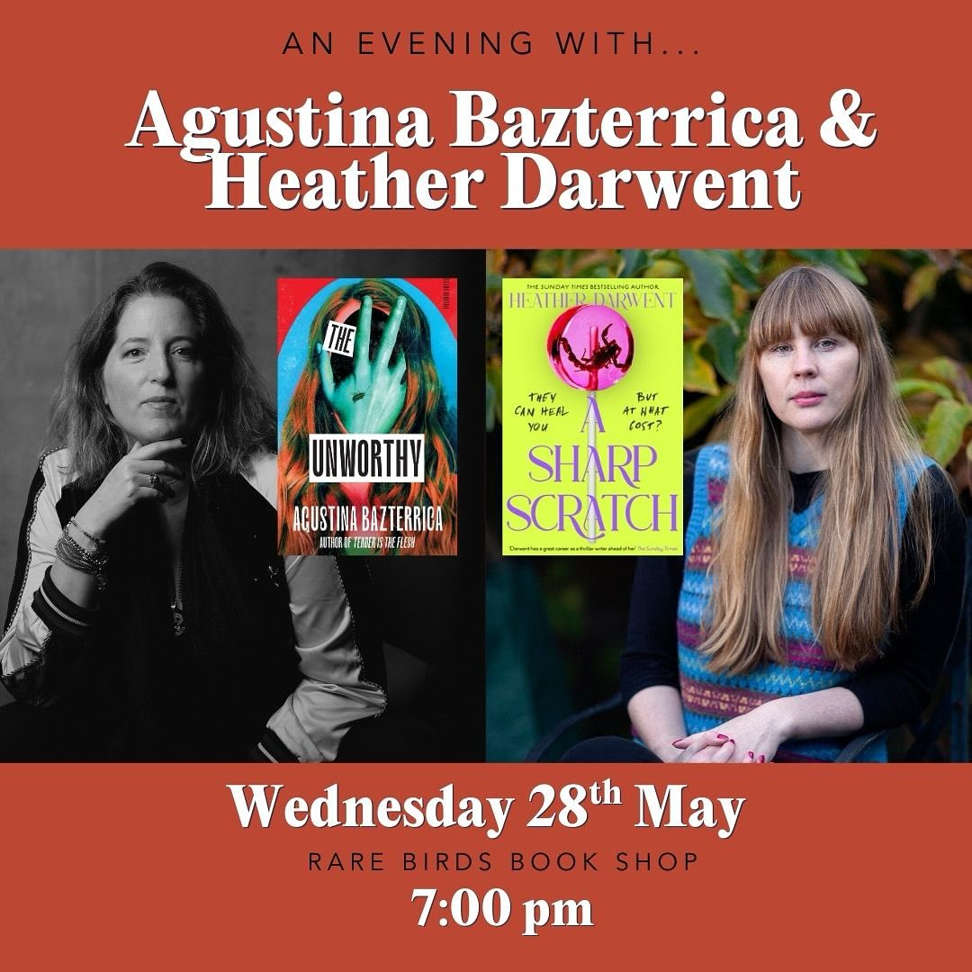 Pushkin Press (@pushkinpress) on Twitter photo 🗓 28th May - An evening with Agustina Bazterrica <a href="/AgusBazterrica/">Agustina Bazterrica💚🏳️🌈</a> and Heather Darwent <a href="/HeatherDarwent/">Heather Darwent</a> at Rare Birds Bookshop <a href="/rarebirdsbooks/">Rare Birds Books</a>
rarebirdsbooks.com/products/an-ev… 🗓 28th May - An evening with Agustina Bazterrica <a href="/AgusBazterrica/">Agustina Bazterrica💚🏳️🌈</a> and Heather Darwent <a href="/HeatherDarwent/">Heather Darwent</a> at Rare Birds Bookshop <a href="/rarebirdsbooks/">Rare Birds Books</a>
rarebirdsbooks.com/products/an-ev…