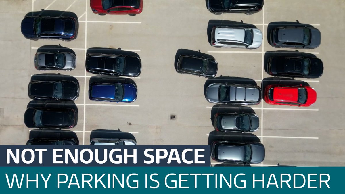 Do you find it too tight a squeeze to get your large car into what often feels like a much smaller space? I've been looking at why the size of spaces hasn't kept pace with the size of vehicles. itv.com/watch/news/too…