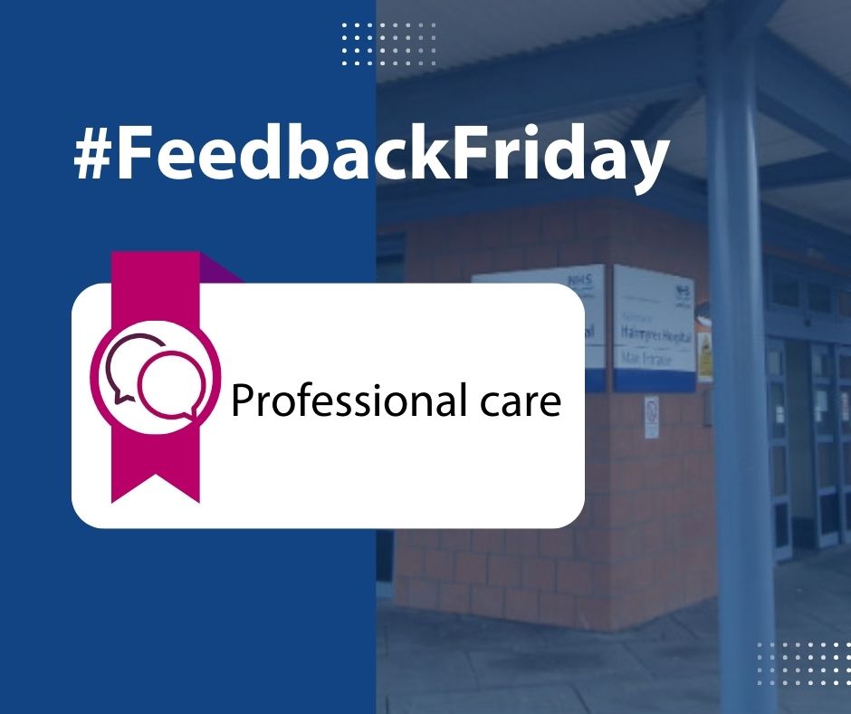 This week’s #FeedbackFriday comes from an inpatient at University Hospital Hairmyres. Read more: careopinion.org.uk/1356498