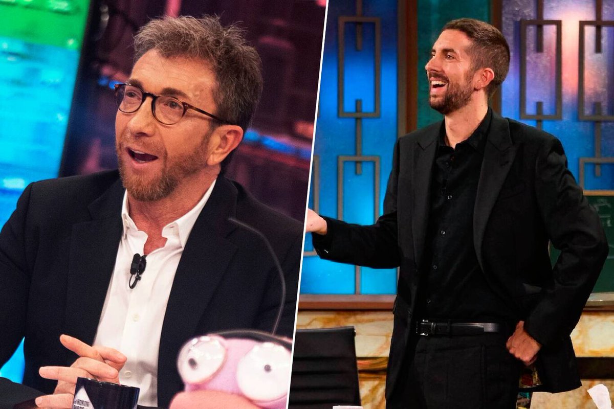 teleaudiencias's tweet photo. AUDIENCIAS 'EL HORMIGUERO' vs 'LA REVUELTA':

Así va la batalla entre Pablo Motos y David Broncano.

Victorias: EH (85)-LR (41)
Espect: EH (1,9M) - LR (1.7M)
Share: EH (14,7%) - LR (13,5%)

En este 2025 el programa de La 1 ha conseguido solo 10 victorias frente a las 58 de 'EH'. https://t.co/1v34M7JVry