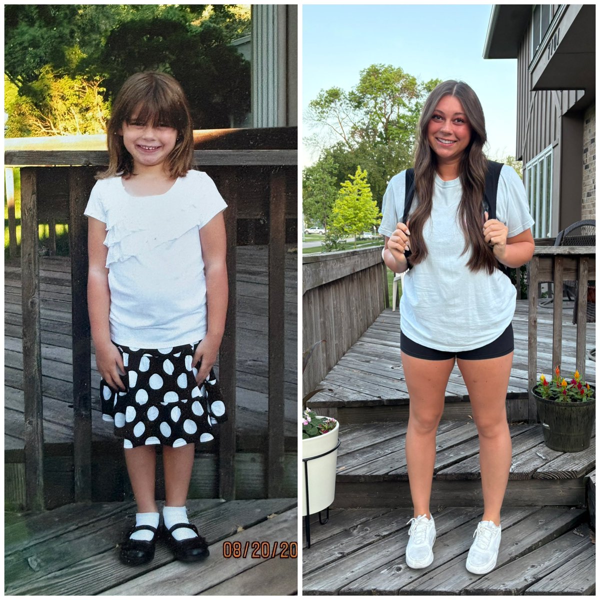 Off she goes one last time.  Kindergarten to last day of high school.  Have a great day Mari!