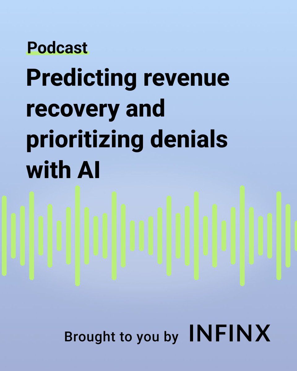 Infinxinc's tweet photo. AI that tells you which claims are actually worth chasing?

In the latest #RCM Insights, Bimal Sahoo &amp; Navaneeth Nair break down how #Infinx is using predictive models to help teams focus on what’s collectible &amp; recover more. https://t.co/biJEV71JD8 #Healthcare #AI https://t.co/9sgskKi35o