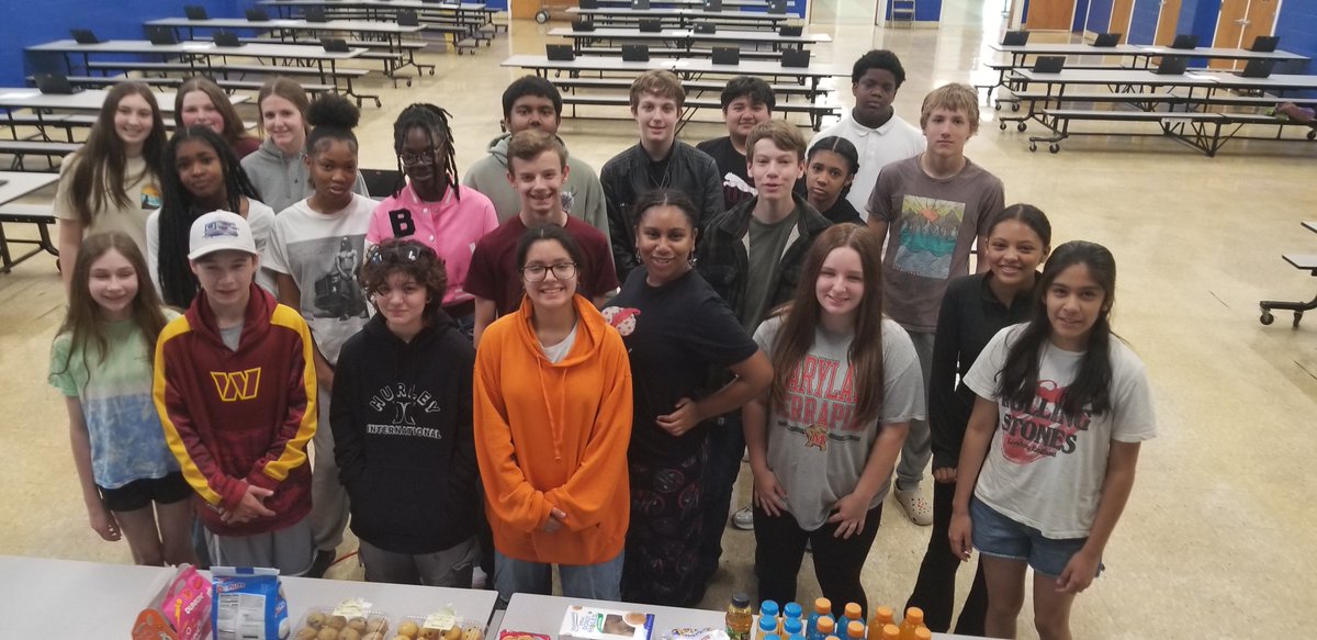 25 students came in for our last MCAP Math Algebra session to prepare for our state test. Hours and hours of extra practice all culminated over the past two days at GSMS. Special thanks to all of the parents and families who donated brain food for our sessions. #Smallwoodstrong