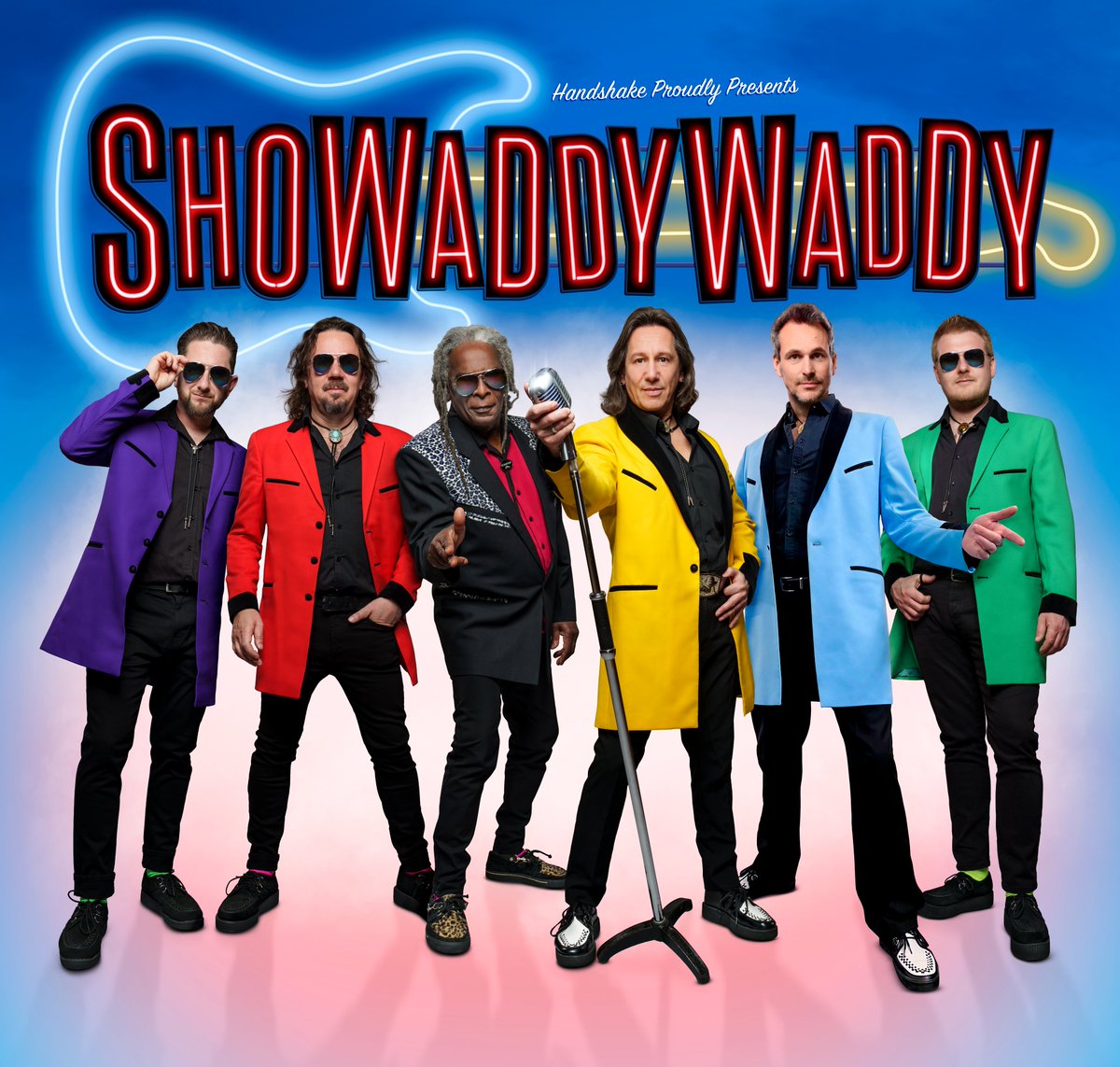 The Greatest Rock &amp; Roll Band In The World’ is a bold statement but Showaddywaddy has lived up to that title for the last 5 decades
Their live show is dynamic &amp; features all of their biggest hits,  &amp; is <a href="/BabbTheatre/">Babbacombe Theatre</a> on Fri 6th June 7.30. For tickets babbacombe-theatre.ticketsolve.com/ticketbooth/sh…