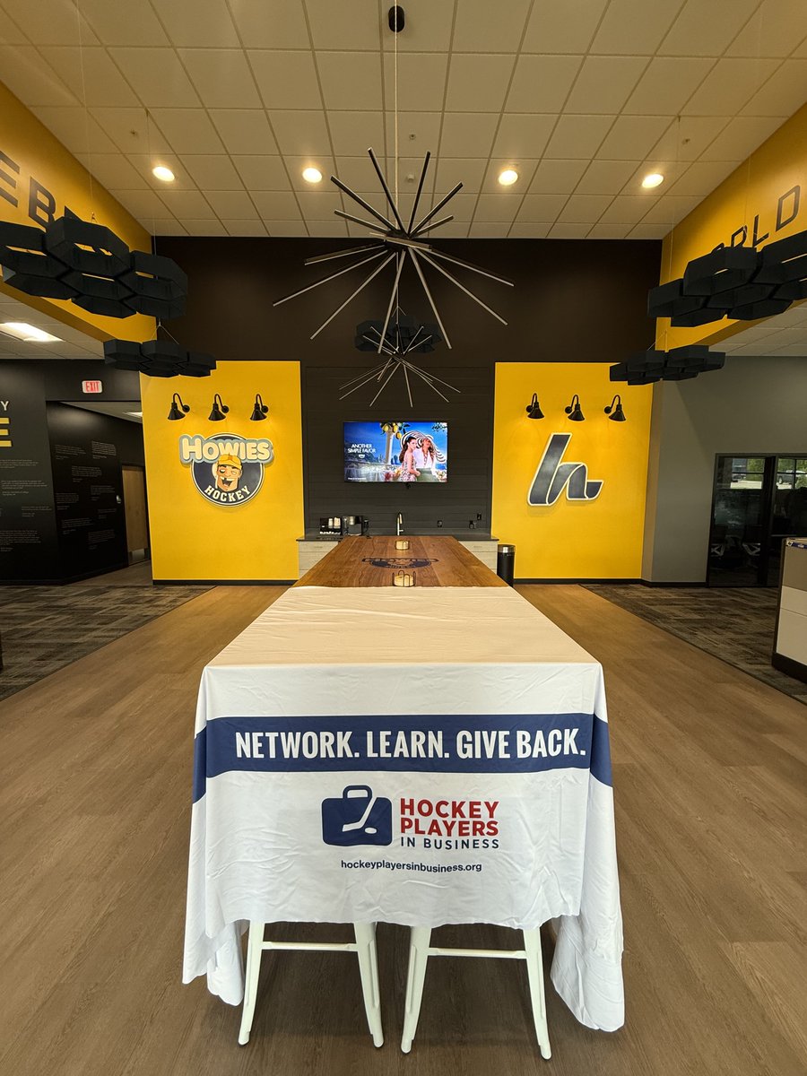 An action-packed Tuesday with Howies Hockey! HPIB members enjoyed playoff hockey, fun activities, a raffle, and great food &amp; drinks. Thanks to Howie’s and our West MI chapter for an unforgettable night! #hockey #network #learn #giveback #trendingnow