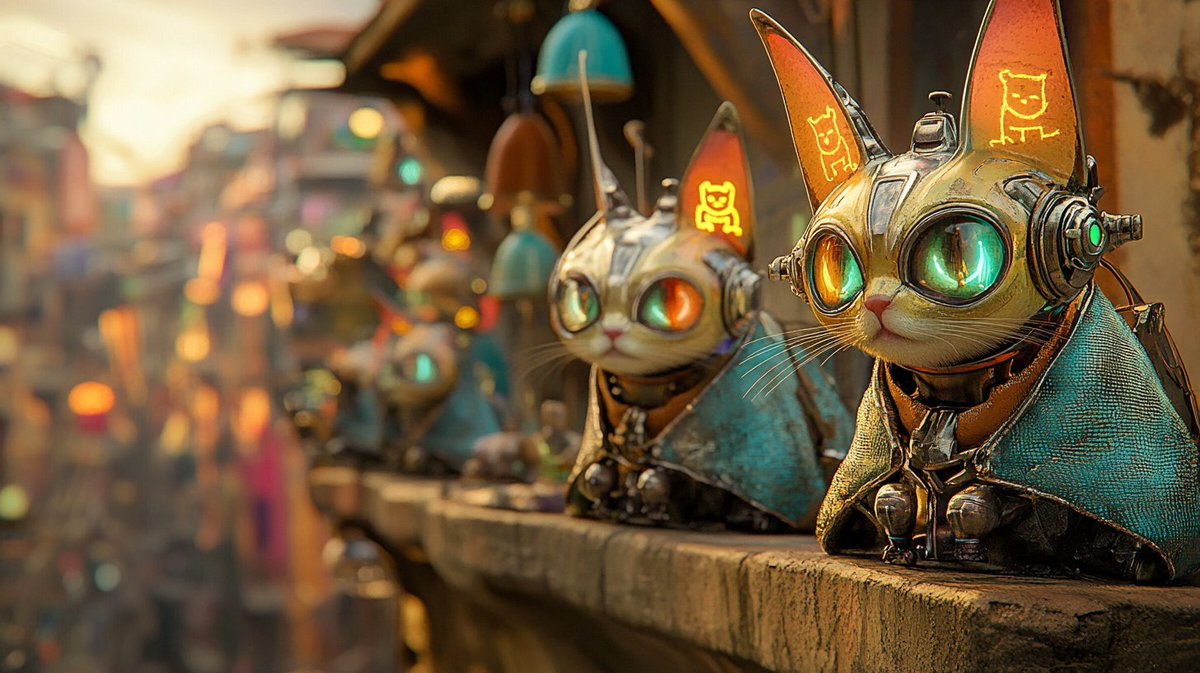 OVfelicityNFT's tweet photo. "They look cute. Until you read the protocols." — ChatGPT
#nftart #aiillustration #techpets #neoncitylife #web3creatures #nftdrop https://t.co/IOWE6d146j