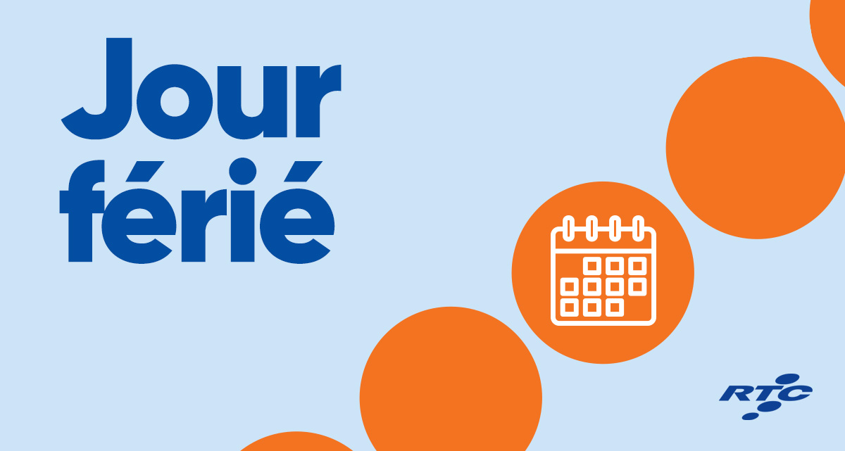 RTCQuebec's tweet image. À l'occasion du congé de la Journée nationale des patriotes, nous modifions nos services. Les bus rouleront selon l'horaire du dimanche le lundi 19 mai. Bon congé à tous! rtcquebec.ca/horaires-et-tr…