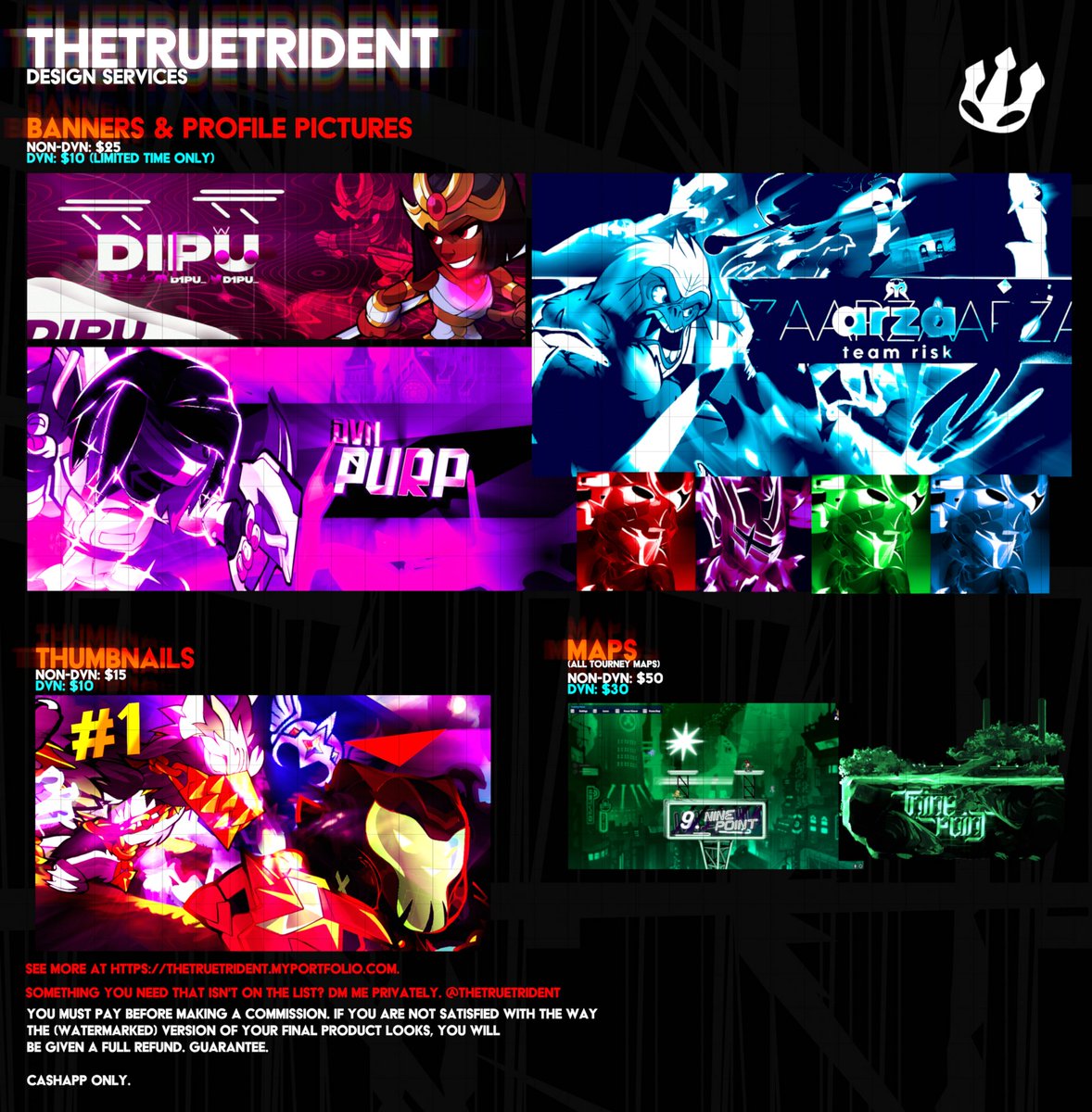 thetruetrident (@thetruetrident) on Twitter photo Brawlhalla-related design commissionables are open again.
Special deals for <a href="/DivineGateBh/">Divine Gate</a> members. DM <a href="/thetruetrident/">thetruetrident</a> on discord for inquiries. Brawlhalla-related design commissionables are open again.
Special deals for <a href="/DivineGateBh/">Divine Gate</a> members. DM <a href="/thetruetrident/">thetruetrident</a> on discord for inquiries.