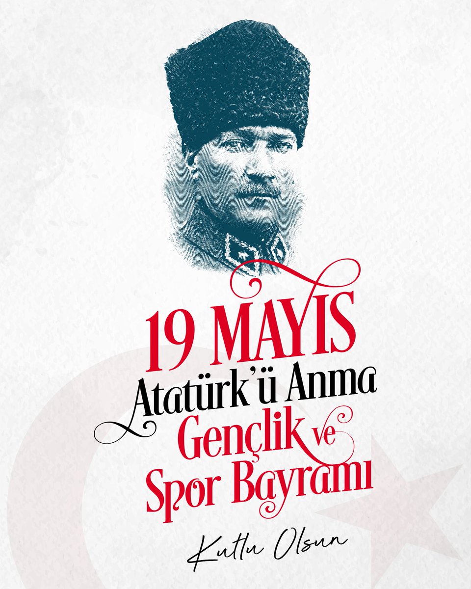 19 Mayıs Atatürk'ü Anma, Gençlik ve Spor Bayramı kutlu olsun!