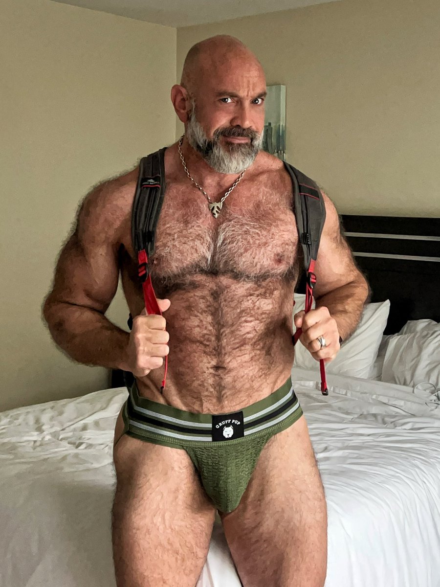 Off to the gym in my <a href="/Gruffpup/">Gruff Pup</a> jockstrap! 💪