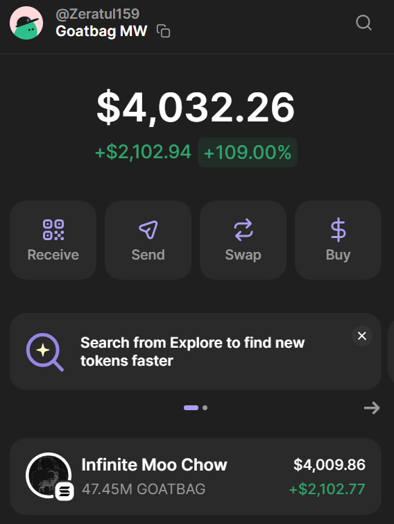 zeratul159's tweet photo. The marketing/development wallet grows!
Remember, you can track transactions and the holdings here: GadQATWSMhdtyrhnVZH8GY5LBsL8ezq41EDLXTuLQjQ2
#Goatbag
Sidenote: Should be finished with some of those website edits today. https://t.co/ISD3MYrHpm
