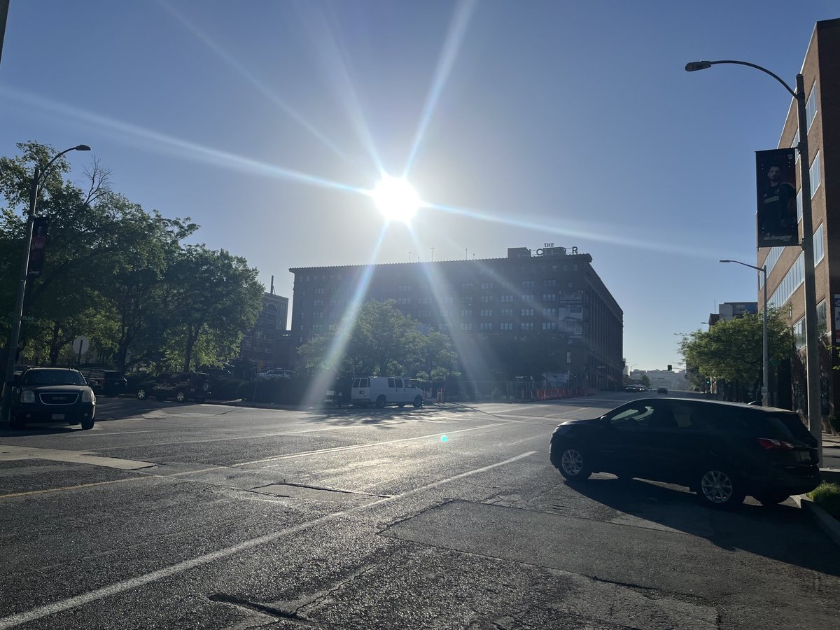 Good morning from downtown St. Louis. Beautiful start to your Friday with lots of sunshine. But we could see severe storms later today so be weather aware in the afternoon and early evening. Happy Friday everyone!