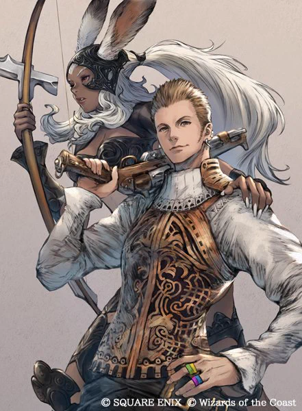 『マジック:ザ・ギャザリング--FINAL FANTASY』にて、「元ソルジャー、クラウド」と「空賊バルフレアとフラン」のイラストを描かせて頂きました!よろしくお願いいたします。公式サイト: #MTGxFINALFANTASY 