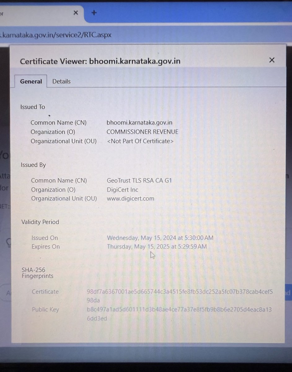 Narendra Manchale (@nmanchale) on Twitter photo Bhoomi online services down, looks like certificates expired yesterday and not renewed yet !!
<a href="/Karnataka_DIPR/">ಜನಸ್ನೇಹಿ-ಕರ್ನಾಟಕ/ Janasnehi-Karnataka</a> <a href="/DKShivakumar/">DK Shivakumar</a> Bhoomi online services down, looks like certificates expired yesterday and not renewed yet !!
<a href="/Karnataka_DIPR/">ಜನಸ್ನೇಹಿ-ಕರ್ನಾಟಕ/ Janasnehi-Karnataka</a> <a href="/DKShivakumar/">DK Shivakumar</a>