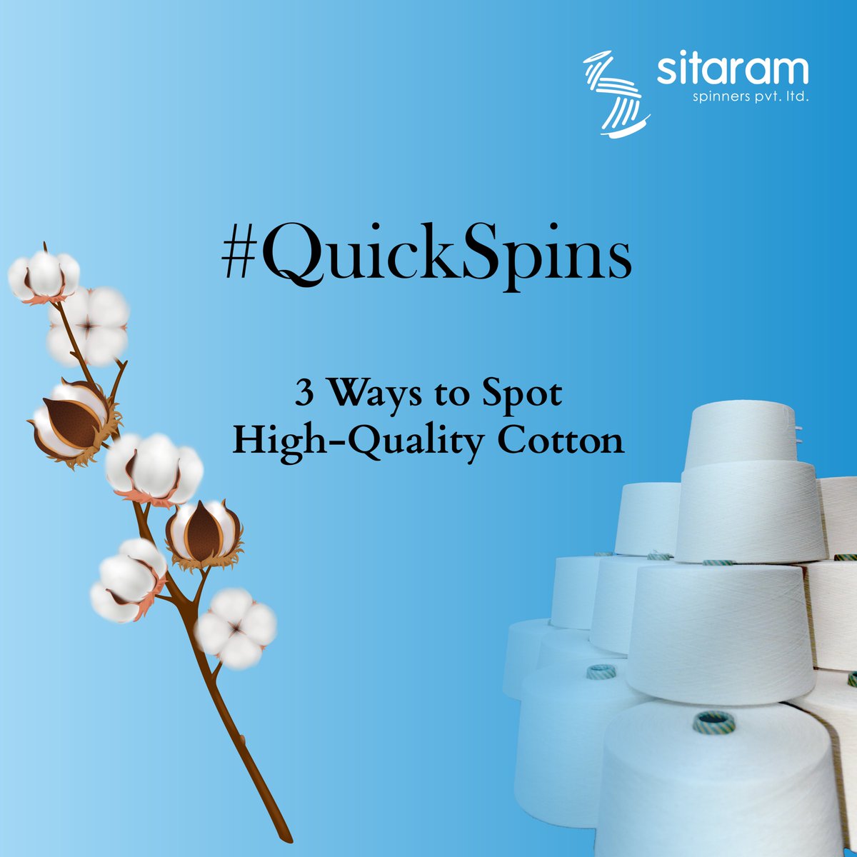 LtdSitaram's tweet image. 🧵 #QuickSpins: How to spot high-quality cotton in 10 seconds

- Long staple = stronger yarn

- Soft, not slippery

- No pilling after rub test

The difference? It’s all in the feel.

Follow @LtdSitaram  for weekly textile tips.
#Cotton101 #YarnTips #TextileThreads