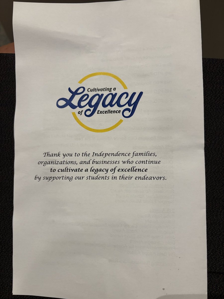 kelli (@kellicogan4) on Twitter photo The Scholarship Awards Program. The powerful reminder of “Independence Legacy”. Thank you to our sponsors for financially supporting our seniors as they transition to college or career. #cultivatingalegacyofexcellence <a href="/YourIndySchools/">IndependenceSchools</a> The Scholarship Awards Program. The powerful reminder of “Independence Legacy”. Thank you to our sponsors for financially supporting our seniors as they transition to college or career. #cultivatingalegacyofexcellence <a href="/YourIndySchools/">IndependenceSchools</a>
