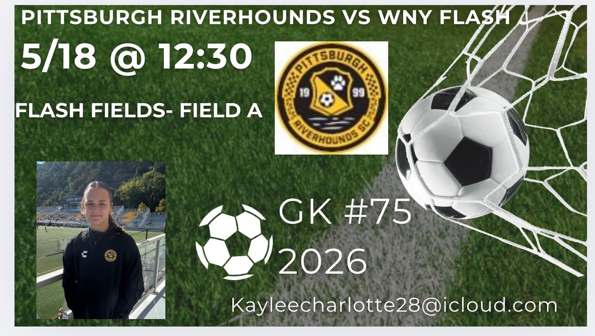 🚨Game this weekend vs Flash🚨🧤
<a href="/ugkalliance/">@unitedgkalliance</a> <a href="/gkpittsburgh/">Erik Eisenhut</a> <a href="/ImYouthSoccer/">ECNL/GA/Recruiting/College Soccer</a> <a href="/gatorjack72/">Girls In The Game</a> <a href="/CoastRecruits/">Coast 2 Coast Recruits</a> <a href="/nxt1sports/">NXT 1</a> <a href="/YAthletesF/">Young Athletes Fitness</a> <a href="/scan1ansports/">ꜱᴄᴀɴʟᴀɴ ꜱᴘᴏʀᴛꜱ™️</a> <a href="/SunilSportsNews/">Sports News By Sunil Sunder Raj</a> <a href="/NcsaSoccer/">NCSA Soccer</a> <a href="/ImCollegeSoccer/">College Soccer Truth ™</a> <a href="/TopPreps/">College Coach / College Scout / College Recruiter</a> <a href="/collegesoccercr/">College Soccer Creator</a>  <a href="/Internespo/">Internespo - College Soccer</a>