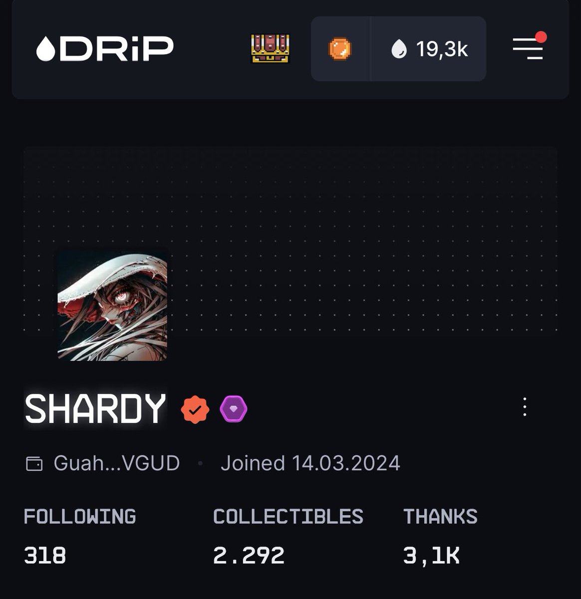 0xshardy's tweet photo. Dostlar @drip_haus kasan var mı bilmiyorum.

Ancak bana eğlenceli geliyor ve @JupiterExchange geçenlerde @drip_haus ‘u satın aldı.

Uygulama karmaşık değil. Solana ağında $Sol veya $Usdc ile droplets alıp creatorlere teşekkür ediyorsunuz veya secure yani koruma altına alıyorsunuz. Bu sayede rank seviye yükseltebilirsiniz.

Benim bu ay rank sıram Diamond 💎 

Legend’e doğru gidiyorum. 🌟

25.000 droplets 25$ ve baya götürüyor sizin aksiyonlarınıza göre.

Profil linkimi aşağıya bırakıyorum. ⤵️

Ben kasarken @solflare wallet kullanıyorum. Erişimi ve hızı benim için ideal.

👉Bu tarz uygulamaları bize sunduğu için de ayrıca @JupiterExchange , @drip_haus ve kullanım kolaylığı açısından @solflare ‘a teşekkür ediyorum.

🔥 https://t.co/00RfRhTp9k