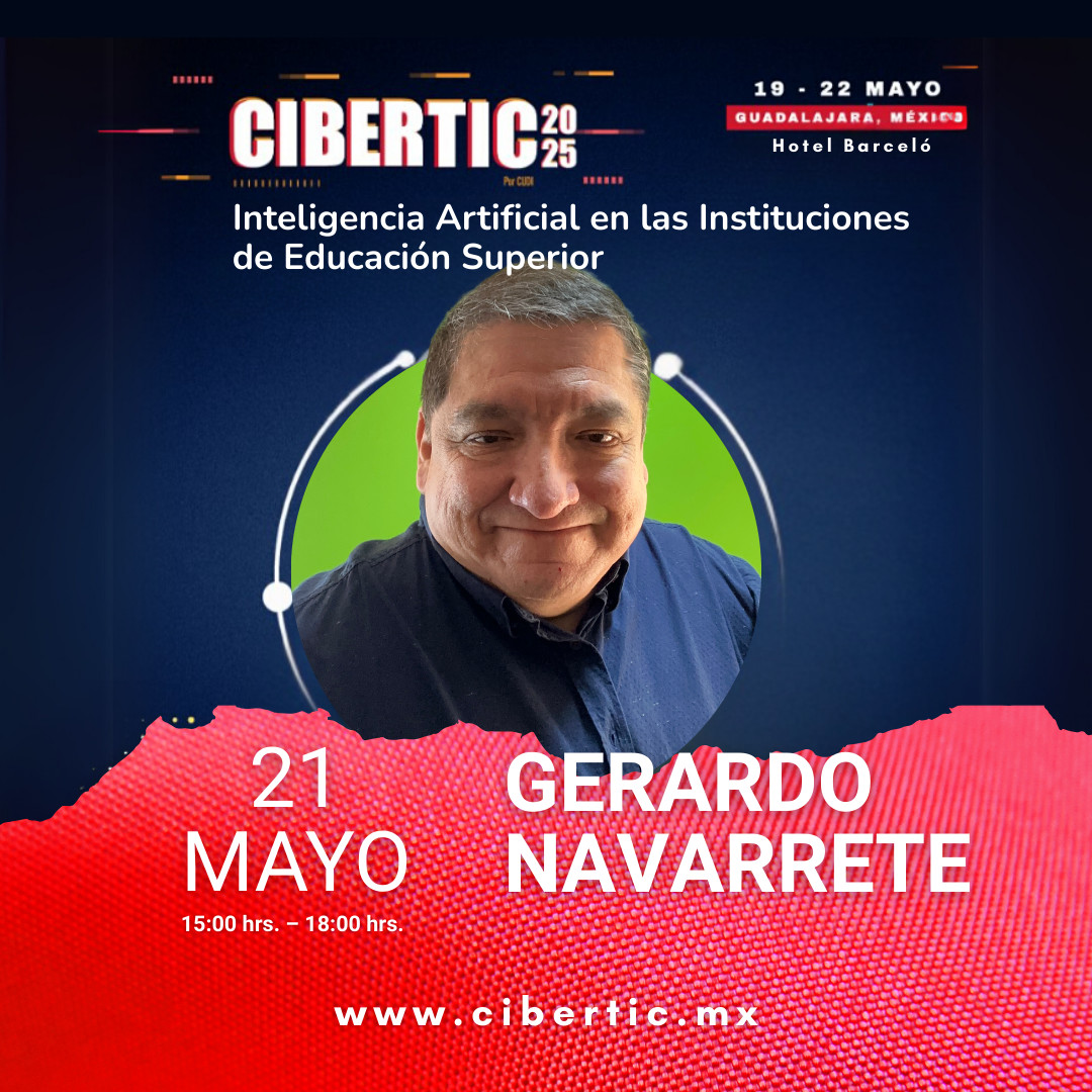 📍 El 21 de mayo, de 15:00 a 18:00 h, se hablará sobre Inteligencia Artificial en IES.

🎙️ Gerardo Navarrete compartirá cómo la tecnología está abriendo nuevas posibilidades para repensar la educación desde lo que viene, no desde lo que fue.

Registro: cibertic.mx/es/form/selecc…