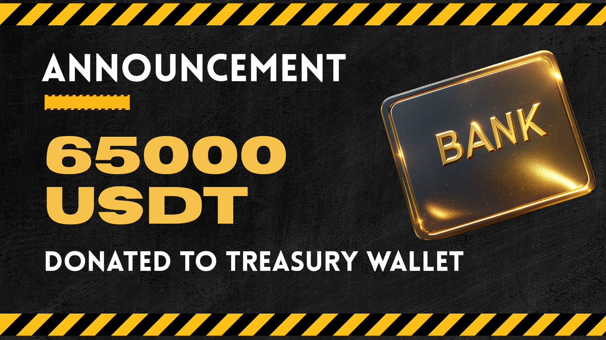 🏛️ANNOUNCEMENT🏛️

We are thrilled to announce that the BANK team has officially donated 65,000 USDT to treasury wallet, injecting powerful momentum into the flourishing Bank ecosystem! This move has demonstrates the team’s unwavering belief in Bank’s long-term value ☄️☄️☄️