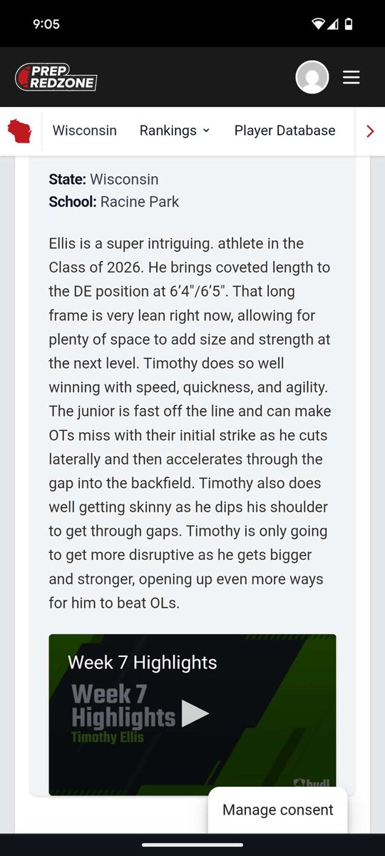 Timothy ellis (@timothyell59914) on Twitter photo Thank you for the write up <a href="/MJ_NFLDraft/">Mark Johnson</a>
Really appreciate it! <a href="/PrepRedzone/">Prep Redzone 🏈</a> <a href="/RacineParkFB/">Racine Park Football</a> Thank you for the write up <a href="/MJ_NFLDraft/">Mark Johnson</a>
Really appreciate it! <a href="/PrepRedzone/">Prep Redzone 🏈</a> <a href="/RacineParkFB/">Racine Park Football</a>