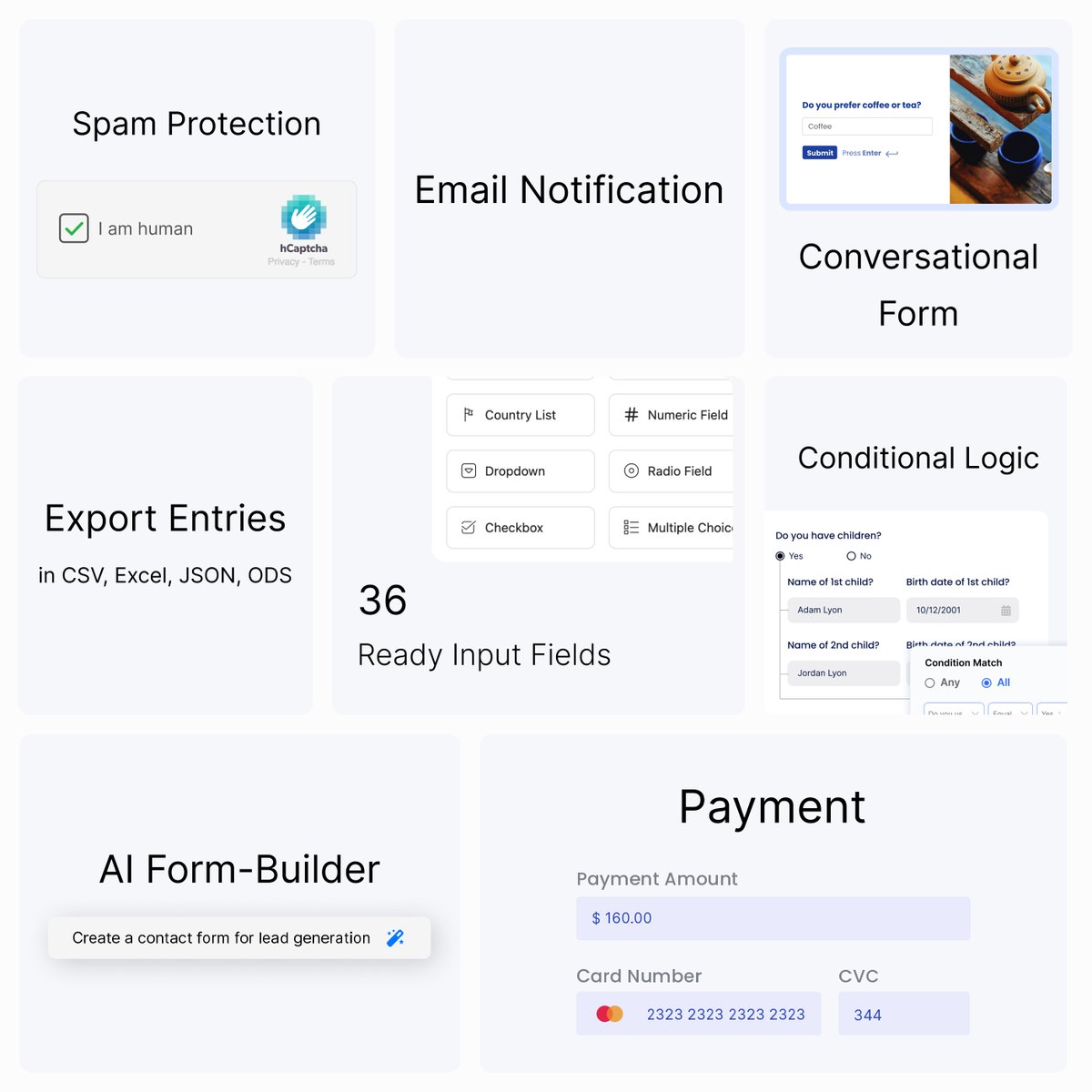 Fluent_Forms's tweet photo. What others charge for, Fluent Forms gives you for free. https://t.co/h9Ef7G6IFn