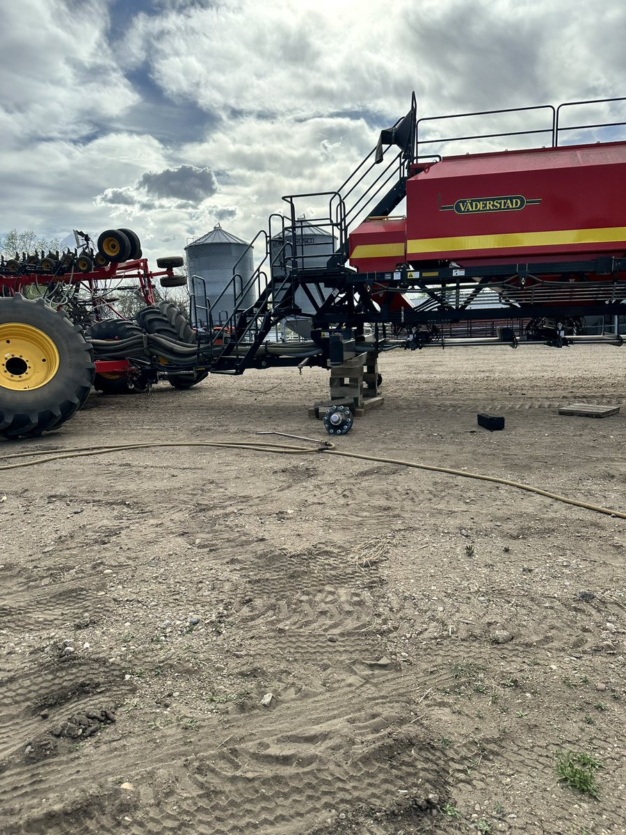 Every year, I go over the drills and look for any issues that may arise. We found 2 out of 3 drills have front knuckle wear that allowed the tires to toe in.  Easy fix but required machine shop and added grease zert now.
