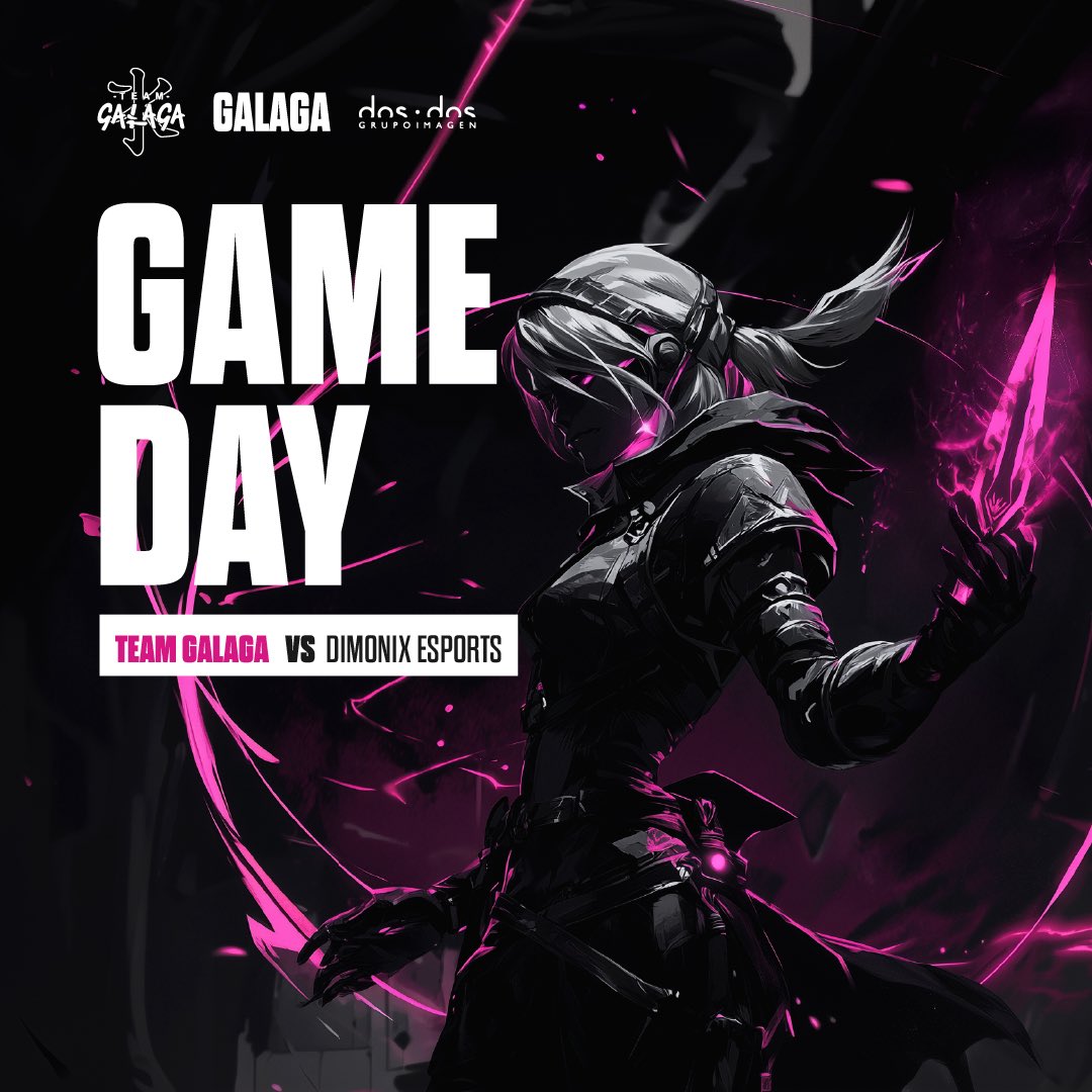 ¡Hoy se juega!
A las 21 hs, el team Galaga se enfrenta a <a href="/DimoniXEsports/">DimoniX Esports</a> en un match que va a estar picadísimo.
¿Team Galaga ready? ¡Nos vemos en el chat bancando a full!

#VamosGalaga #ValorantLatam #GameDay