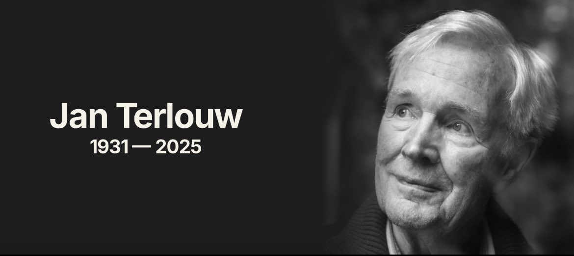 Met verdriet neemt Nederland afscheid van Jan Terlouw. Hij is op 93-jarige leeftijd in Twello overleden. Een groot verlies van de schrijver, politicus, bestuurder en milieuactivist. Velen gaan hem missen. Onze gedachte gaat uit naar allen die hem liefhadden.