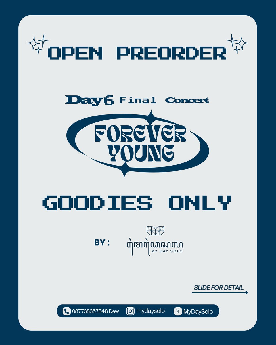 MyDaySolo's tweet photo. Halo dulur my day ☘️🥳

Kamu ga bisa join nobar tapi masih pengen goodies nya?
Bisa banget lhohh… 
Yuk ikut preorder goodies only nyaa.. 
Detail bisa Cek di poster yaa 
Thank youu 🥰🫶 https://t.co/DMDnNScTQh