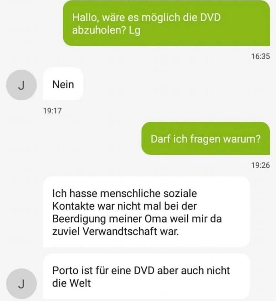 Endlich normale Leute.