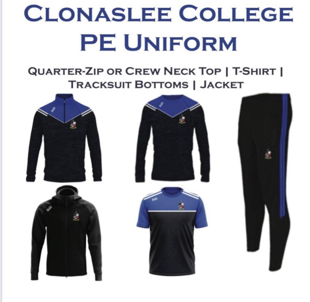 Nelligan Sports will be in Clonaslee Community Centre on Monday, 19th May from 3pm-5pm for fitting of school PE uniform