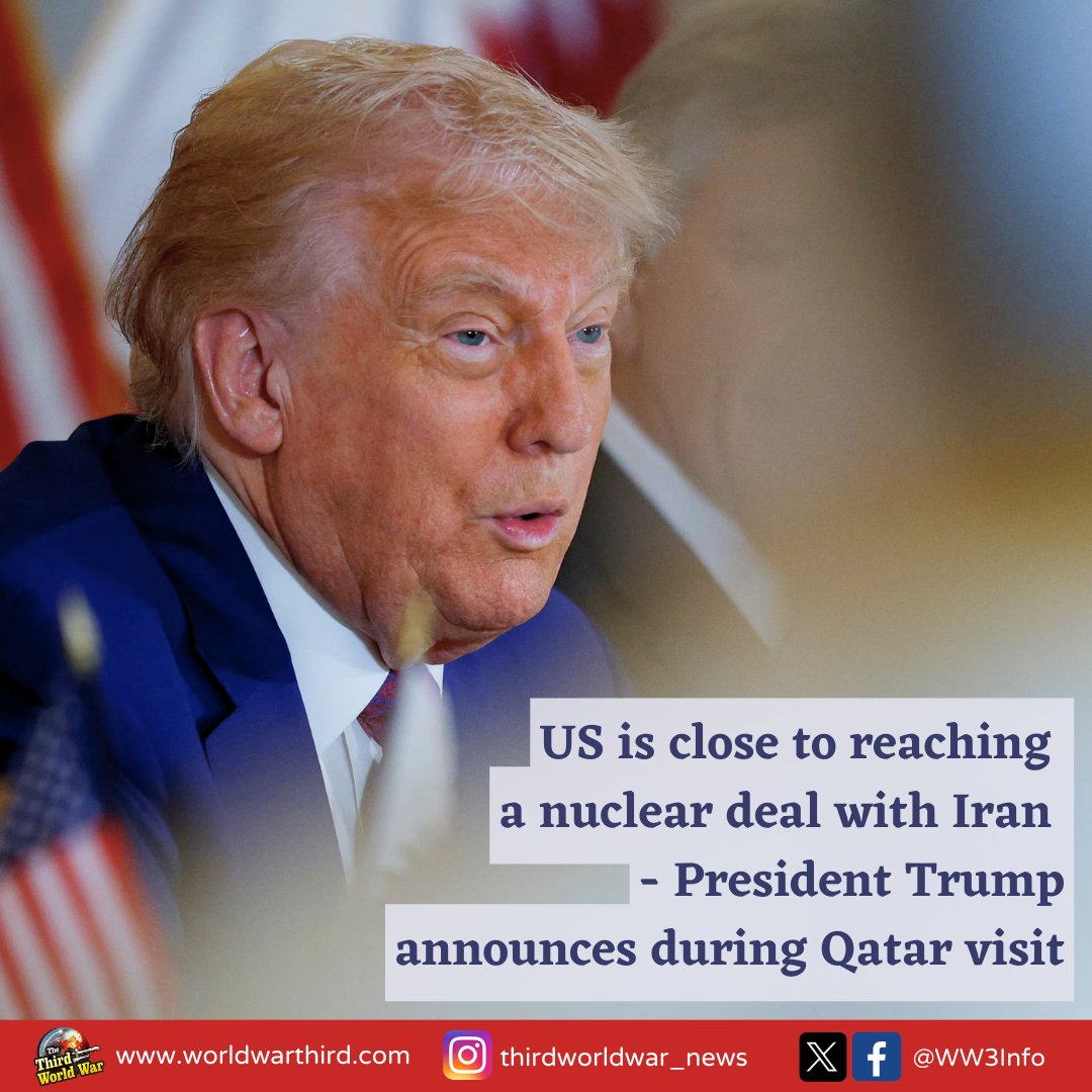 🚨#WorldWarThree: 🇺🇸 President Trump, during his Qatar visit, announces US "very close" to 🇮🇷 #IranNuclearDeal &amp; hopes to avoid military conflict. Iran indicates willingness to relinquish stockpiles of highly #EnrichedUranium.📉 Global #FuelPrices drop following announcement.