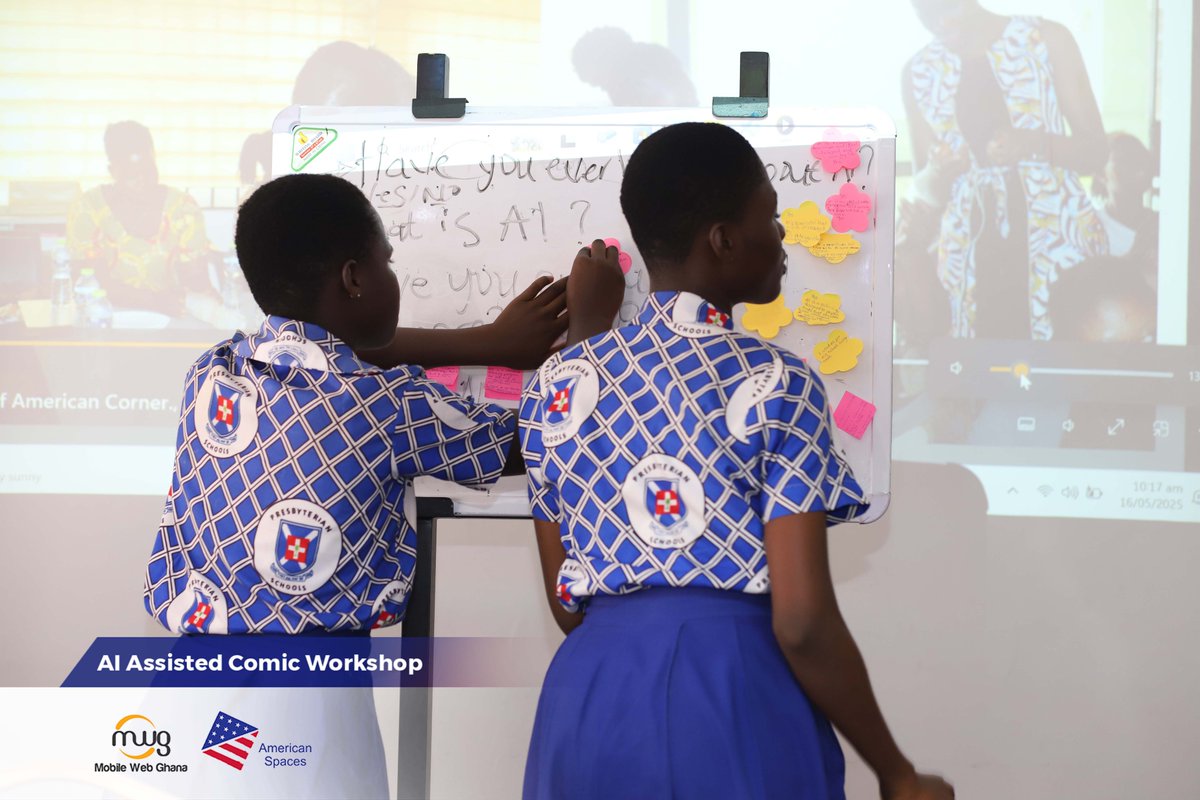 Have you heard of AI? Have you used it before?

We kicked off our "AI Comic Workshop" with these fun questions—some said movies, others mentioned ChatGPT! 

How would you answer?
 #aiforcreatives #mobilewebghana #techtraining #digitalskills #canva