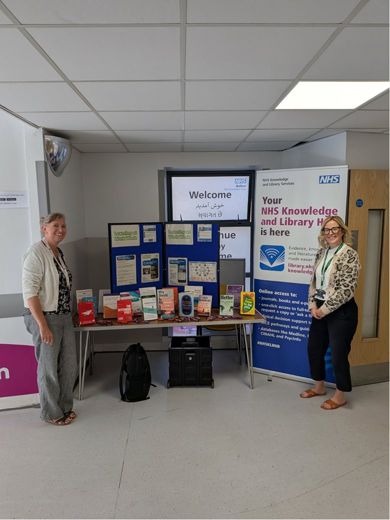 Boltonft library (@libraryboltonft) on Twitter photo To complete #learningatworkweek our <a href="/LibraryBoltonft/">Boltonft library</a> service lead Tracey and organisational development colleague people development lead Catherine manned a stand <a href="/boltonnhsft/">Bolton NHS Foundation Trust</a> this morning highlighting some of our many resources. Did you come along to say hello? To complete #learningatworkweek our <a href="/LibraryBoltonft/">Boltonft library</a> service lead Tracey and organisational development colleague people development lead Catherine manned a stand <a href="/boltonnhsft/">Bolton NHS Foundation Trust</a> this morning highlighting some of our many resources. Did you come along to say hello?