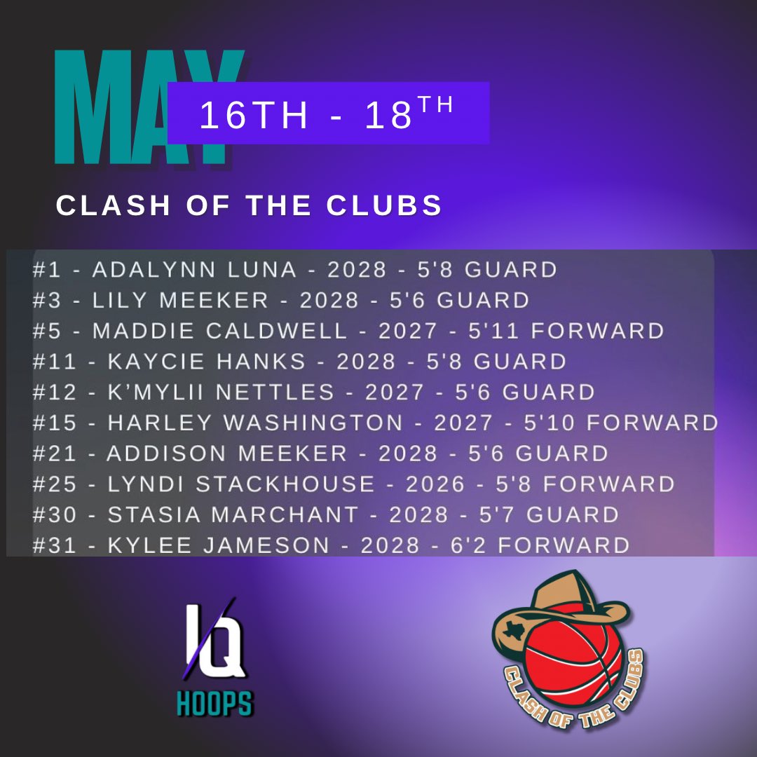 GAME DAY!! 
2026 IQ Hoops Elite at Clash of the Clubs🏀