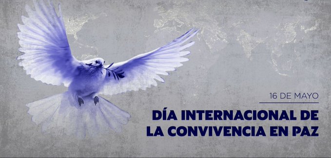 🕊🤝| <a href="/DrRobertoMOjeda/">Dr. Roberto Morales Ojeda</a>: En el Día Internacional de la Convivencia en Paz ratificamos la absoluta vigencia de la Proclama de América Latina y el Caribe como Zona de Paz, aprobada por la CELAC en su Cumbre de 2014 en La Habana. 
#CubaPorLaPaz