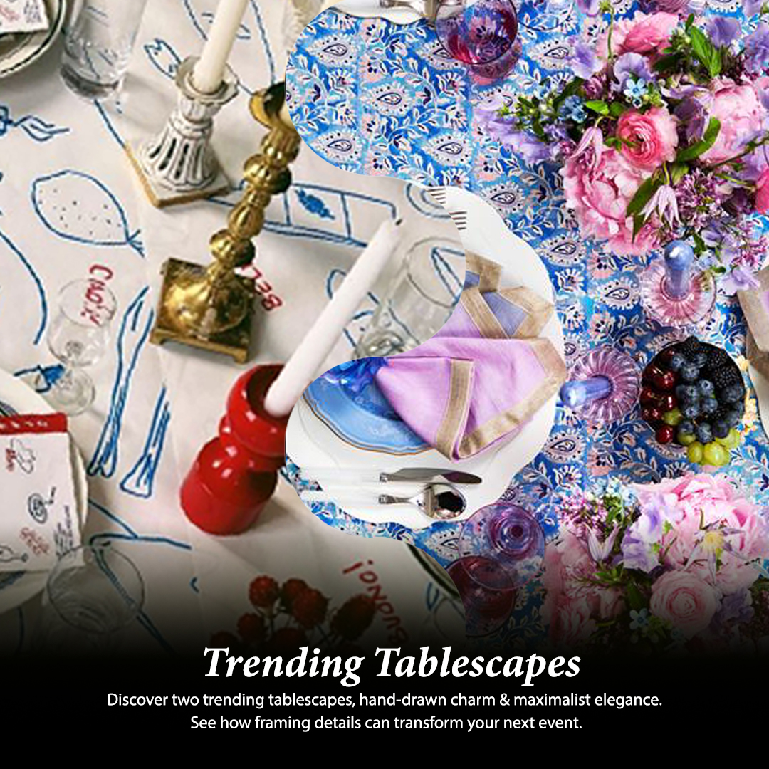 HospFrames's tweet photo. Check out this month's Industry News article on our Website! This month's topic is about two trending tablescapes styles, Hand-Drawn Tablescapes and Maximalist Tablescapes.
#Wedding #handdrawn #Tablescapes #Maximalist #Spring #Events https://t.co/my70aDDuVg