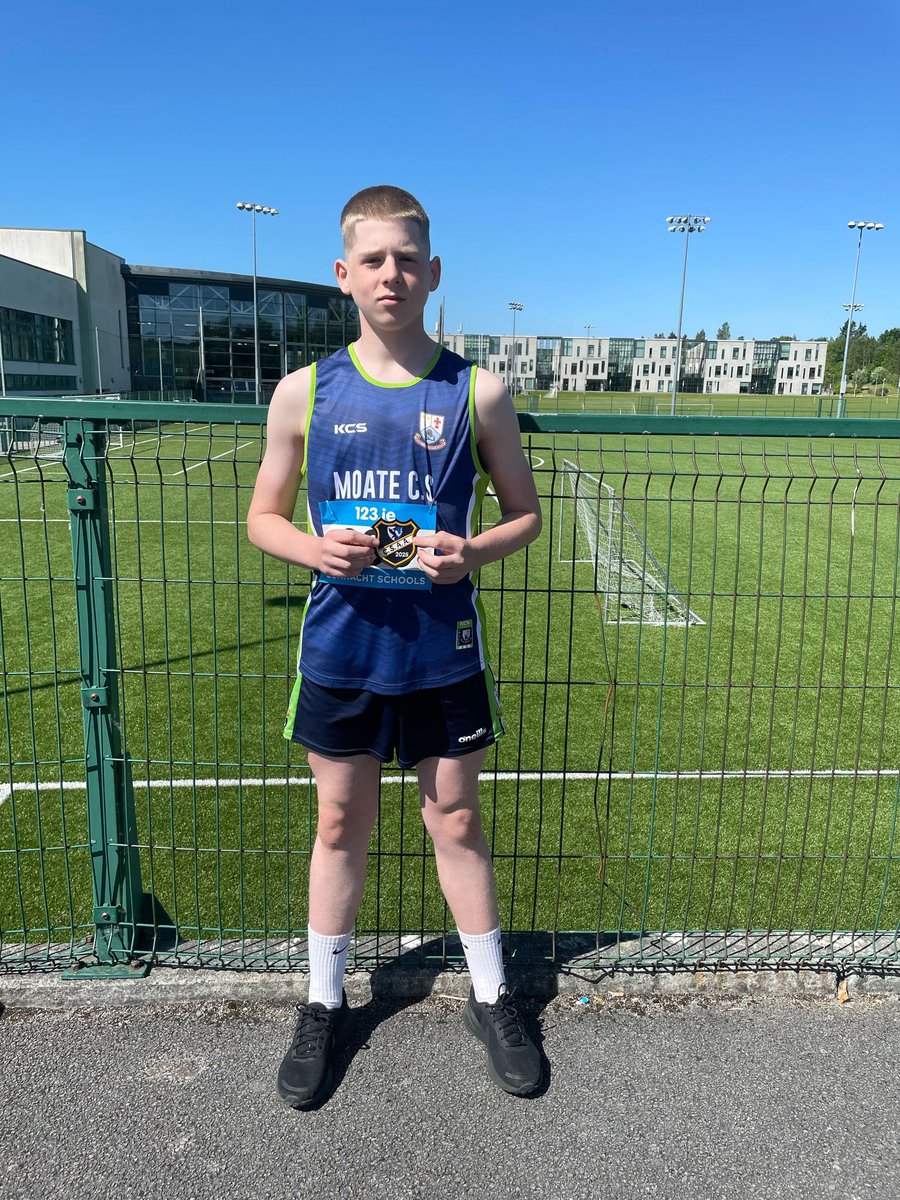 moatecs's tweet image. Our minor & junior athletes were out today for the Connacht Track & Field finals. Congrats to Nathan Marsh who came 2nd in the minor Boys Javelin. Ally Duffy had a fantastic day finishing 1st in the 1500m junior girls race. Ally has qualified for the All Ireland on May 31st. 👏