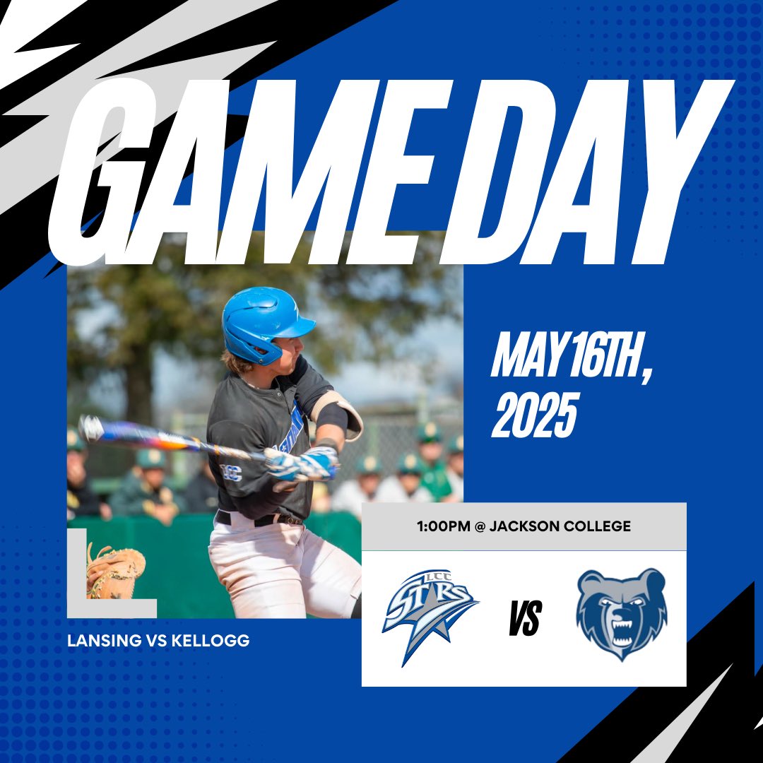 The Stars are back at it in Jackson this afternoon against Kellogg!

First pitch is scheduled for 1:00PM. 

Stream the game live here: m.youtube.com/@NJCAARegion12…
